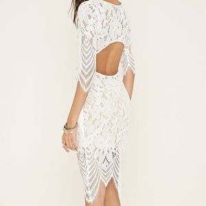 White lace dress